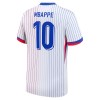 Fotbalové dres Francie Mbappé 10 Venkovní ME 2024 Krátký Rukáv